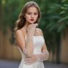 Elegant Bridal Gloves Handmade Beading Tulle Gloves Fashion Wedding Mittens Dinner Party