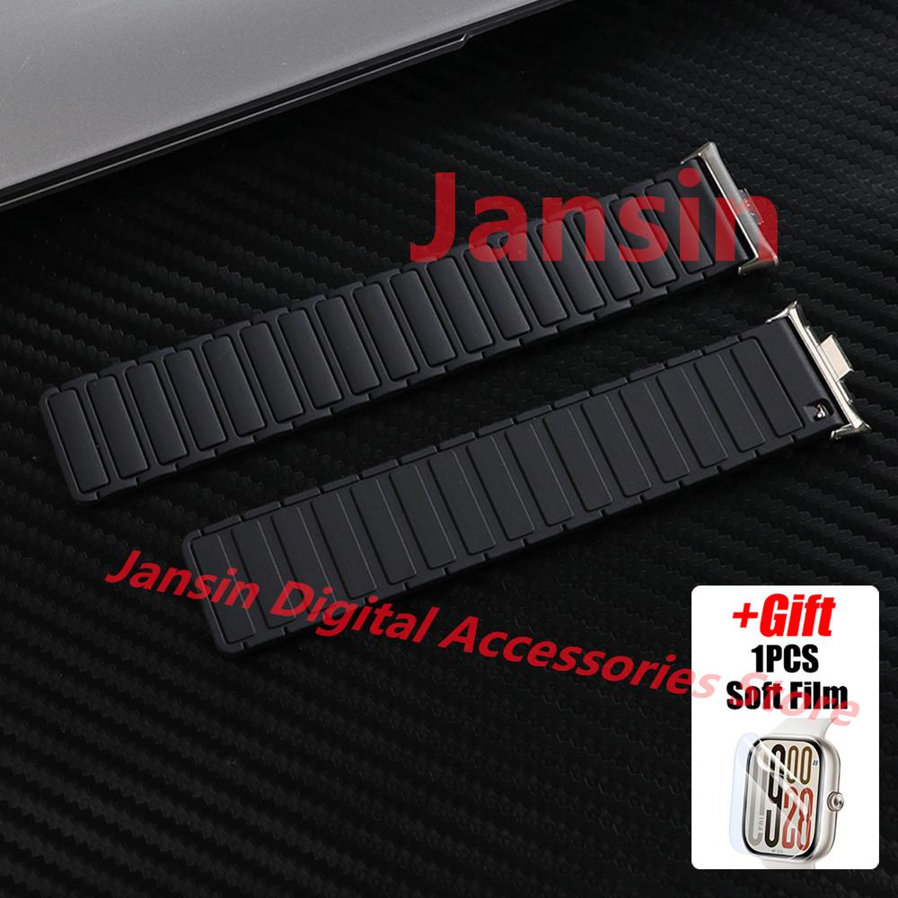 

Магнитный ремешок для Redmi Watch 5, деловой браслет, силиконовый ремешок для Redmi Watch 4, Mi Band 8/9pro, мягкая пленка, ремешок для часов Redmi Watch 5