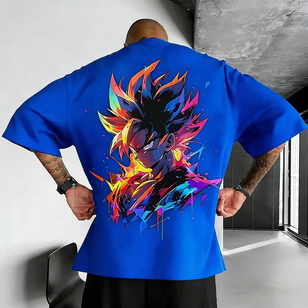Dragon Ball Z Men's and Women's T-shirt Son Goku Anime Tee Summer and Spring Boy's Short Sleeves Breathable Outfits