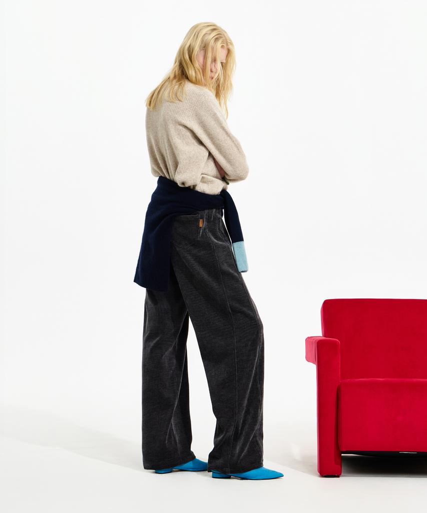 Seunoya 25Fw Chenille Corduroy Barrel Pants