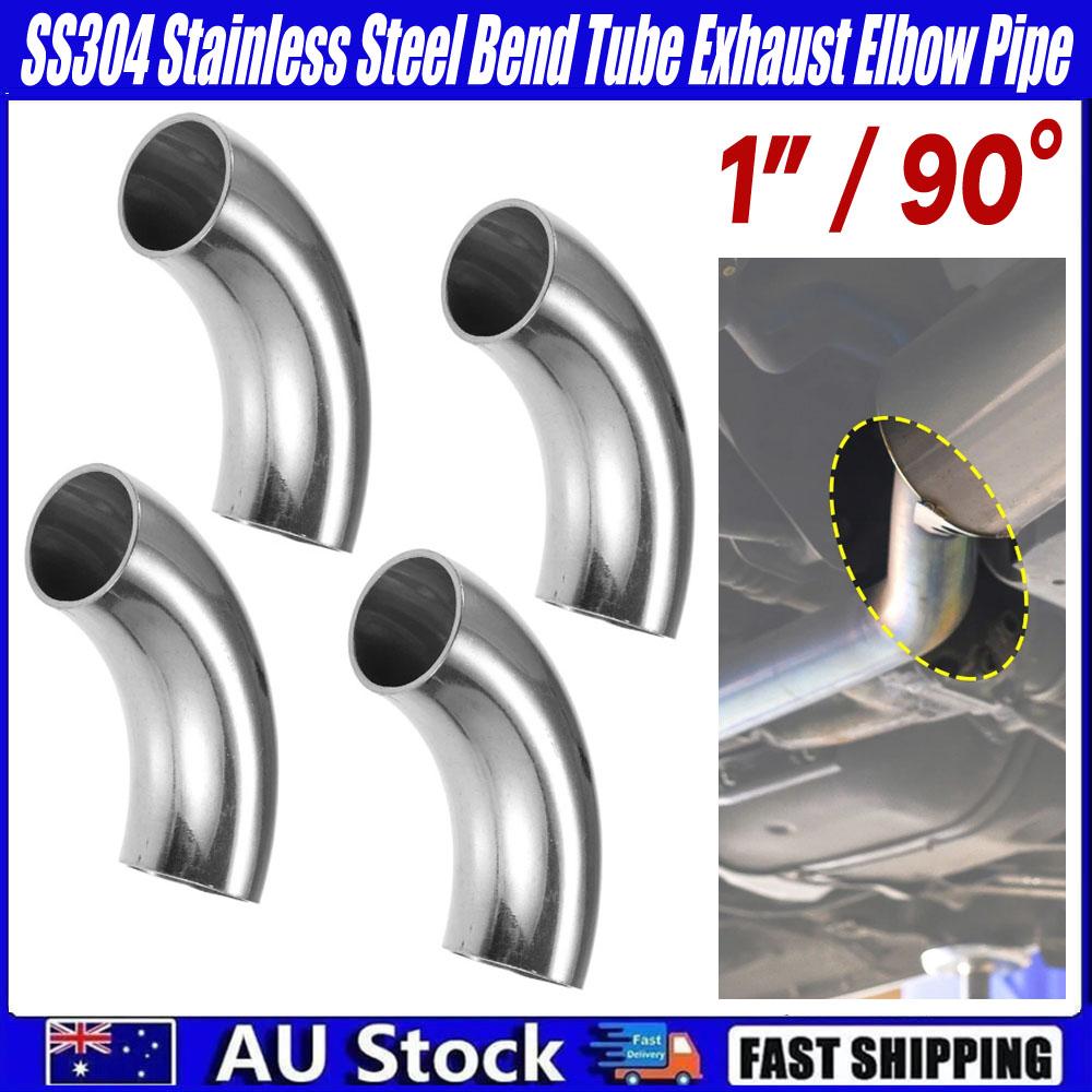Stainless Steel Bend Tube Universal Fit 90 Degree Exhaust Elbow Exhaust Pipe Polished Ss304 Elbow Pipe For Automotive Vehicle