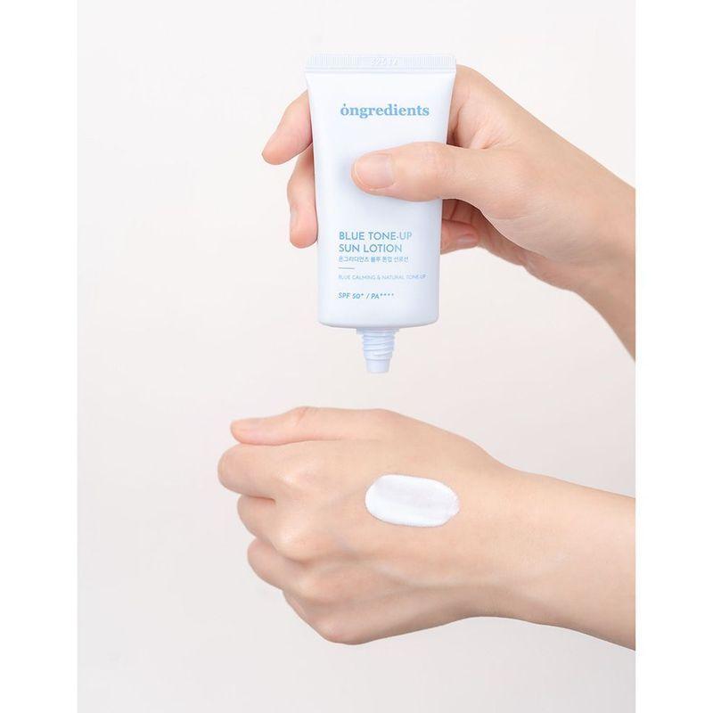 ongredients - Blue Tone Up Sun Lotion