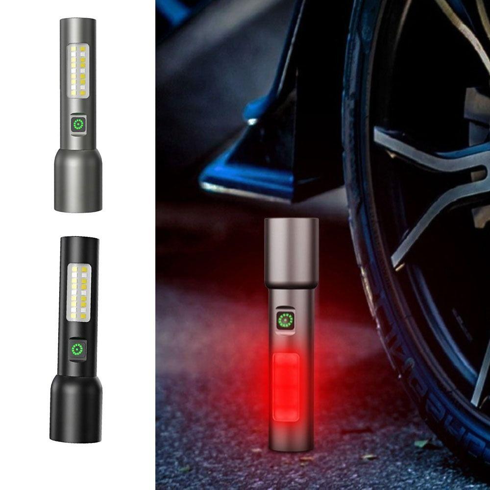 USB Rechargeable Mini LED Flashlights with 6 Modes EDC Portable Lantern  Self Defense