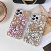 For Apple 17/ for IPhone15/14/XR Japanese and Korean Mobile Phone Case Luxury Rhinestone Pearl Flower Crown 13Pro
