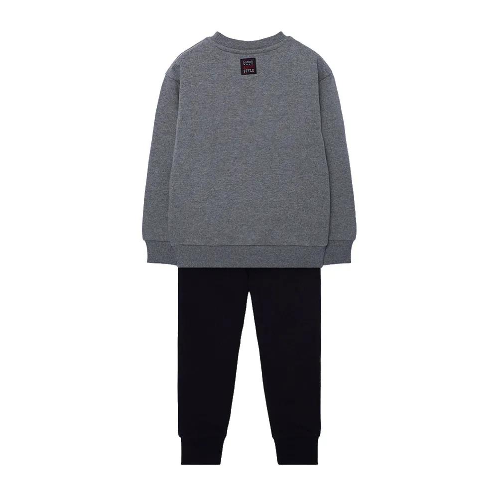 Boboli Survêtement Tracksuit Fleece Ski print Grey