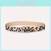 Womens Cheetah Animal Pattern Belt With Metal Pin Buckle For Casual Wear