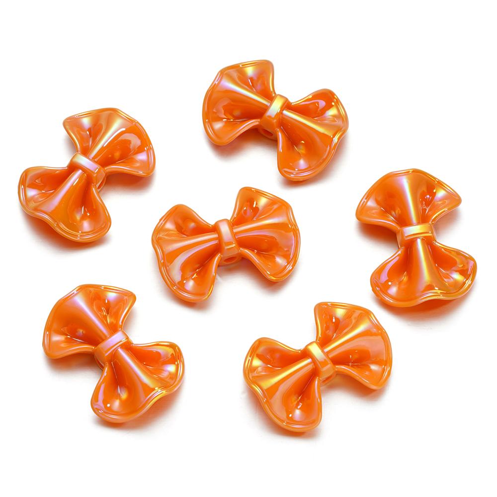 6-10pcs Butterfly AB Color Butterfly Shape Acrylic Beads Shiny Loose Spacer Beads For Jewelry Child Crafts Making Accessories