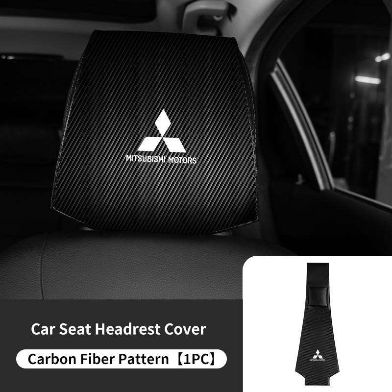 Langlebige Autositz-Kopfstützenabdeckung Verschleißfestes Autozubehör Für Mitsubishi Outlander Lancer Cross Colt Xpander Mirage Attrage