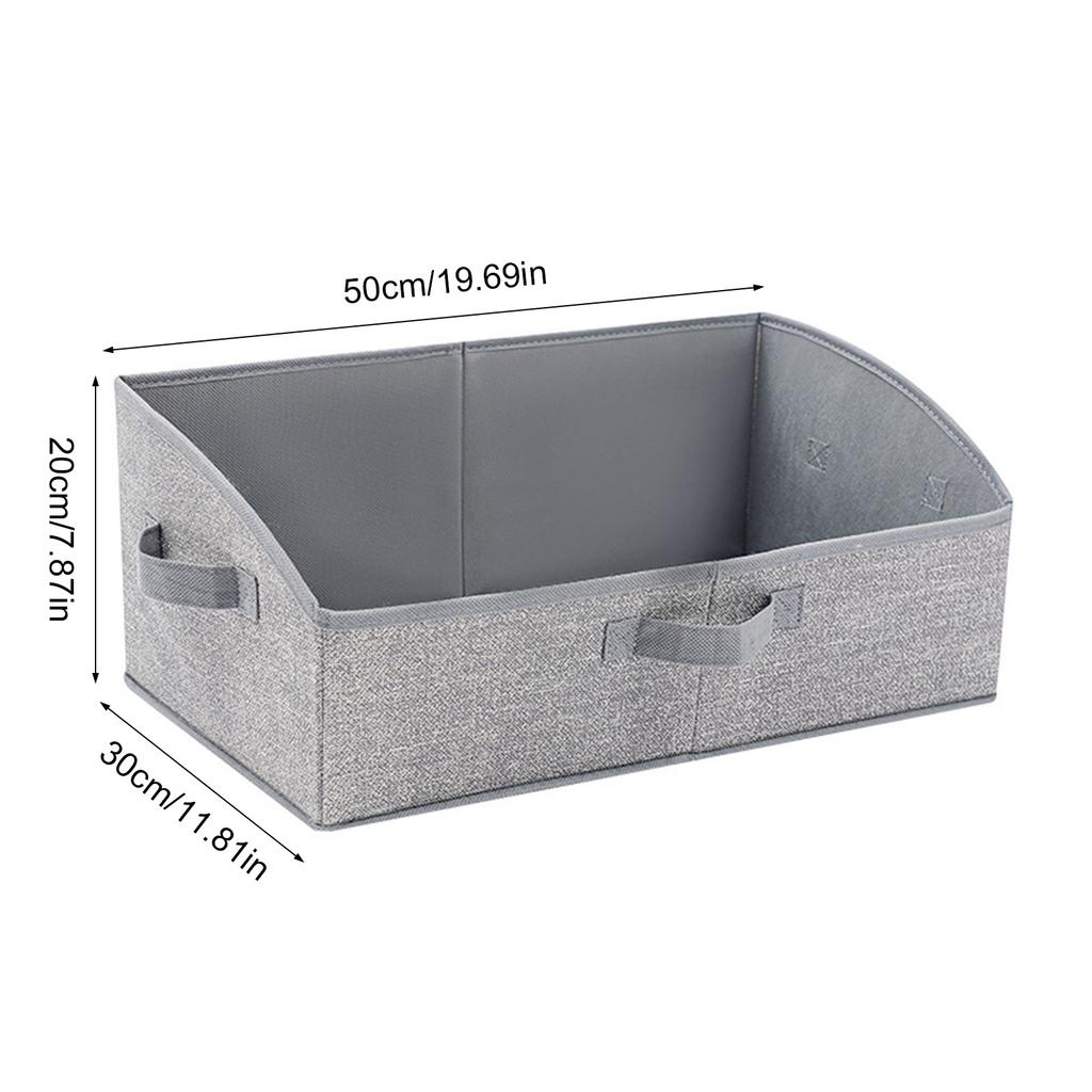 Closet Storage Bins for Shelves Trapezoid Storage Bin Closet Shelf Organizer for Clothes Toy Towel Book Baby Clothing