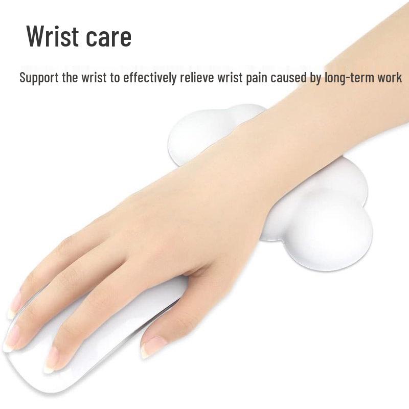 Ultra-Soft Memory Foam Cloud Keyboard Wrist Rest - Non-Slip Desktop Hand Support for Girls.