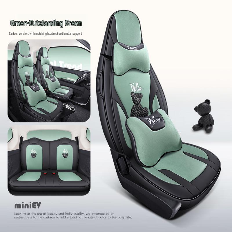 Anwendbares Wuling Hongguang MINIEV Technologie Bär Cartoon Autositzkissen für alle Jahreszeiten