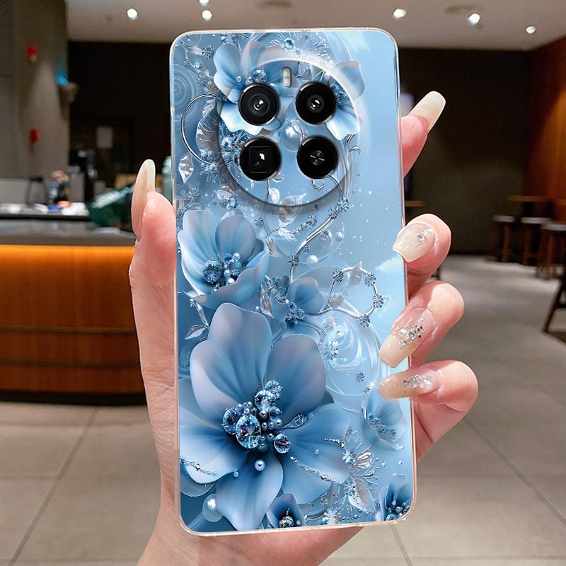 Case For Realme GT 5 Pro Casing Luxury Butterfly Flower Clear Soft TPU Silicone Back Cover For Realme GT5 Pro GT5Pro Phone Cases