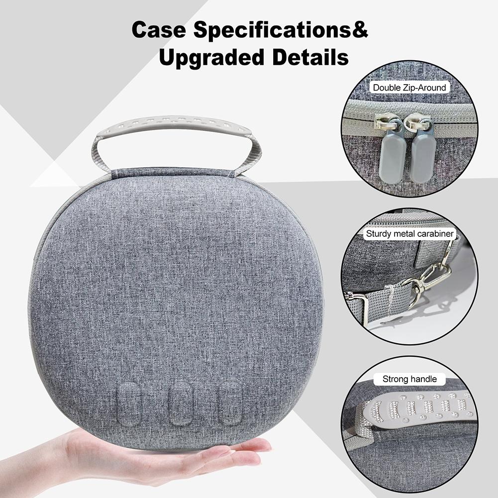 EVA Carrying Case for Meta Quest 3 Headset Storage Bag Shockproof Protective Bag with Shoulder Strap VR Glasses Accessories