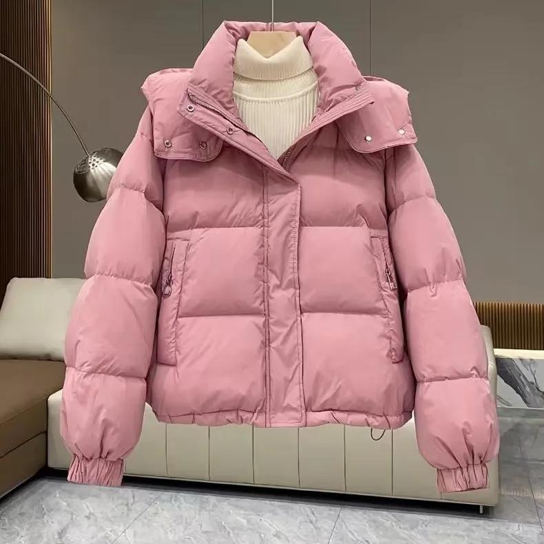 Women's Autumn Winter Thicken Warm Hooded Jacket Ladies Design Short Parkas