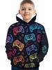 Children Hoodies Long Sleeve Kids Clothes Boys Stylish Autumn Tops 3D Gamepad Print Casual Outdoor Clothes Children's Clothing
