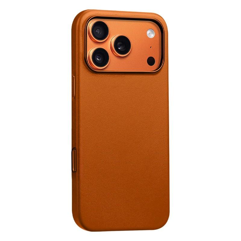 Genuine Leather IPhone 18 Pro 17 Max Full Cover Case With MagSafe Support Shockproof Anti-Scratch