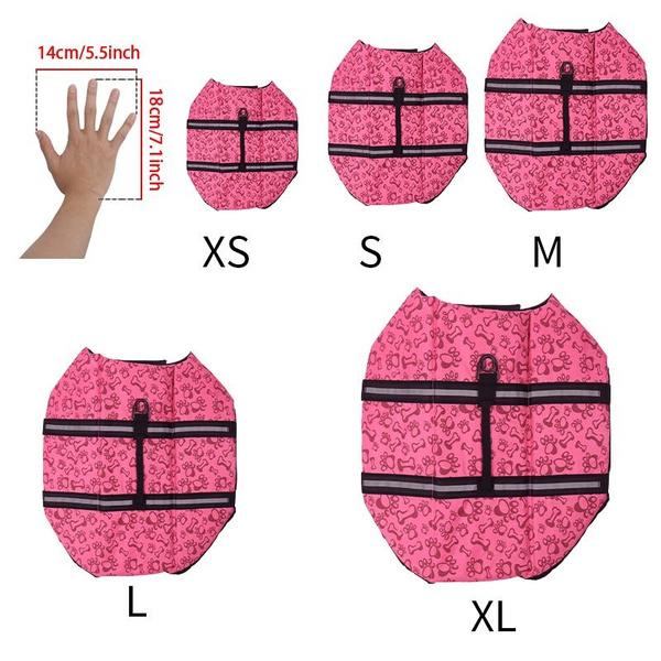 

Спасательный жилет для собак, светоотражающие и регулируемые спасательные жилеты для собак, большой поплавок, оранжевый купальник для домашних животных, аксессуары для одежды для кошек для купания маленьких и средних собак S