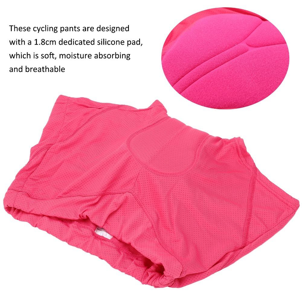 3D Padded Women Cycling Underwear Polyester, Silicone Biking Undershorts Women Bike Shorts  Women