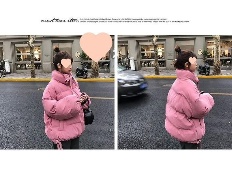 Women's Spring/Summer Loose Fit Korean-Style Thickened Cotton-Padded Coat