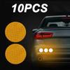 10Pcs Colorful Car Bumper Reflective Stickers Secure Reflective Warning Strip Tape Sticker Decals New Arrival Auto Styling Decal
