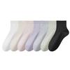 Women's Spring and Summer Thin Breathable Pure Cotton Anti-odor Summer Thin Girls Boneless Mesh Short Socks Mid-calf Socks