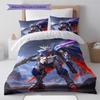 Gundam Mecha Battle Style Bedding Set Anime Duvet Cover Polyester Soft Bed Linen Twin Queen King -QJY
