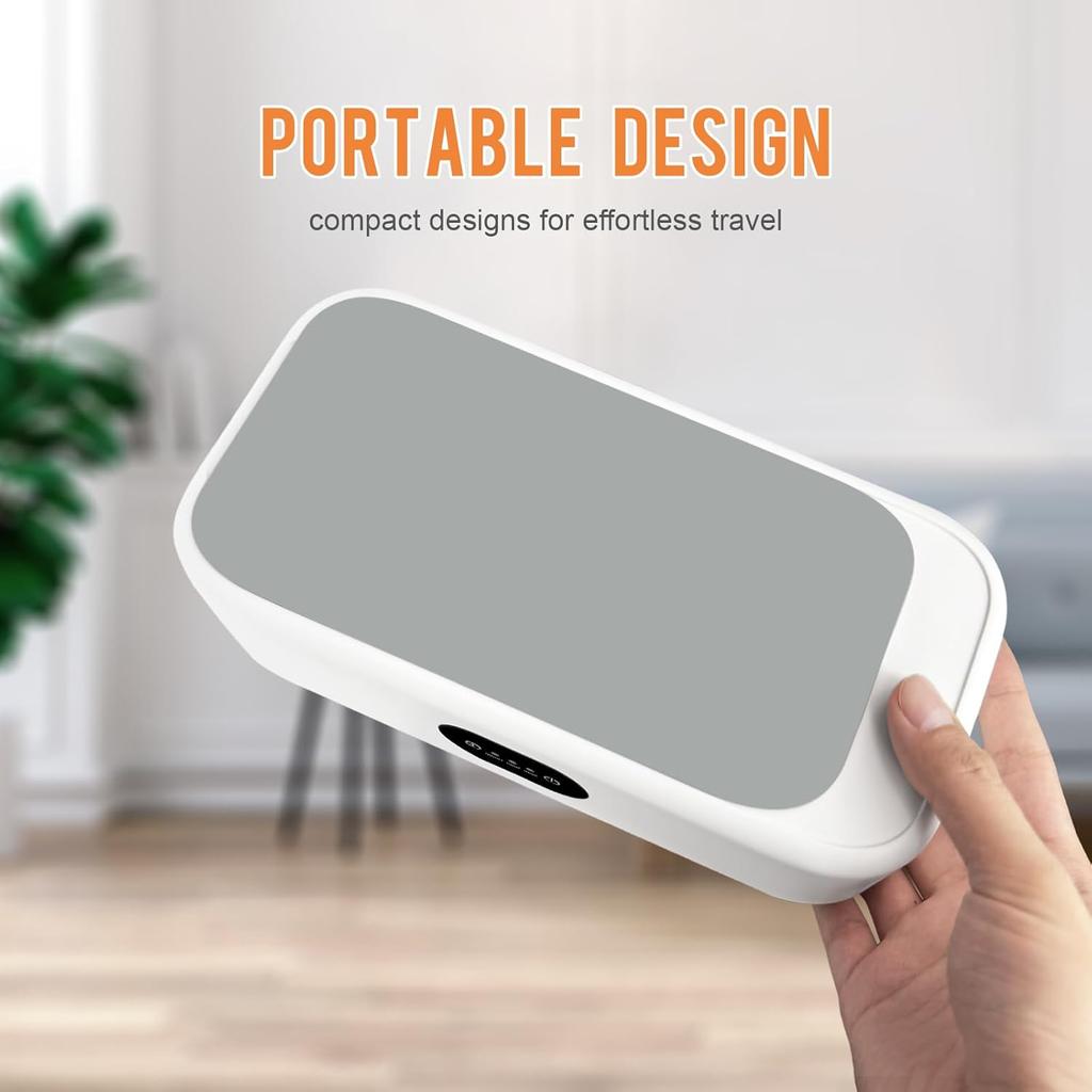 MTWML Ultrasonic Glasses Cleaning Machine,49Khz 22Oz Jewelry Clean Machine with 3 Modes Timer for Ring Earring Dentures Necklaces Watch Strap Keycap