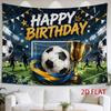 2D Flat, 1pc 2D Flat Tapestry Football Birthday Celebration Tapestry, Stadium Victory Glory Atmosphere Decoration, 2D Flat