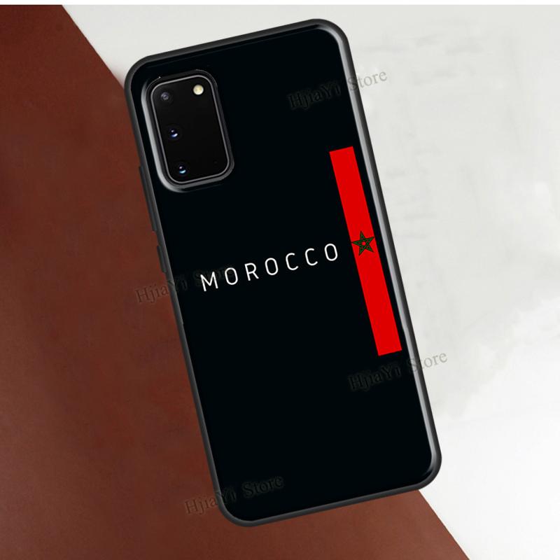 Marocco Maroc Bandiera Marocchina Cover per Samsung Galaxy S22 Ultra S21 S20 FE Note 20 S8 S9 S10 Note 10 Plus Custodia per telefono