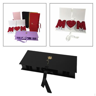 Boîte à fleurs vide Emballage Maman 16,9 pouces x 7 x 2,6 pouces Décoration de la Fête des Mères en Carton