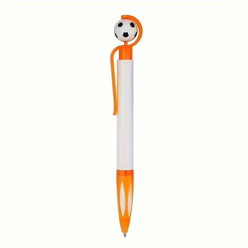 

Cartoon Soccer Shape Ballpoint Pen, 0.5mm Retractable Black Plastic Pen, Random Color 1pc помаранчевий