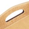 Wooden Serving Tray Plate for T Set Fruits Candies Food Towel (Dark Color)
