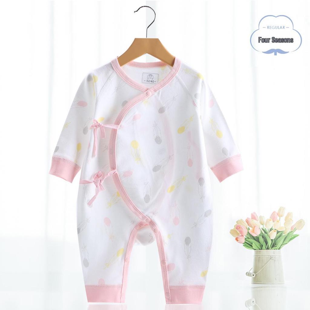 Newborn Baby Jumpsuit - Pure Cotton, Spring & Autumn, 0-6 Months, Base Layer & Crawling Rompers.