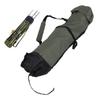 Sac pour Cannes à Pêche Forme Cylindrique Tissu Oxford 600D Résistant à l'Eau Antichoc Portable Sac de Rangement pour Cannes à Pêche pour Ligne de Pêche Appâts Équipement de Pêche