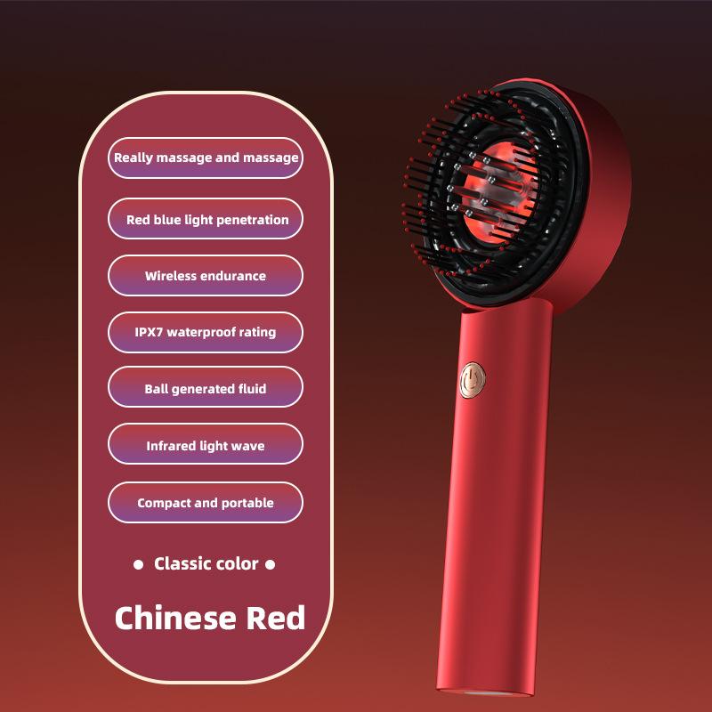 New Red Light Liquid Guide Massage Comb Scalp Maintenance Massage Active Hair Growth Massage Comb Liquid Guide Massager
