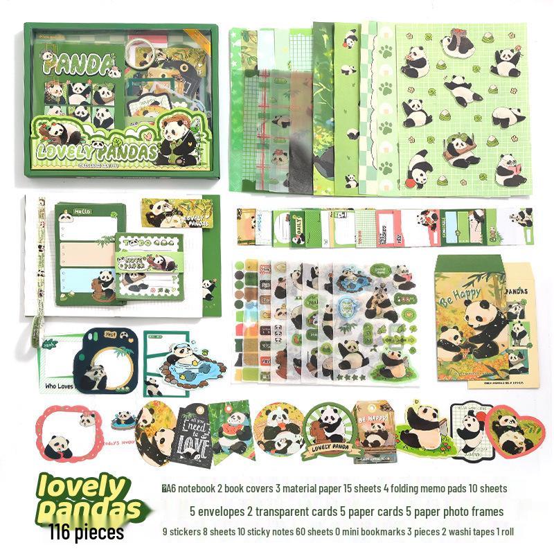 Yihe Retro Journal Gift Set: High-Value Stickers, Memo Pads, and DIY Literary Journal Book.