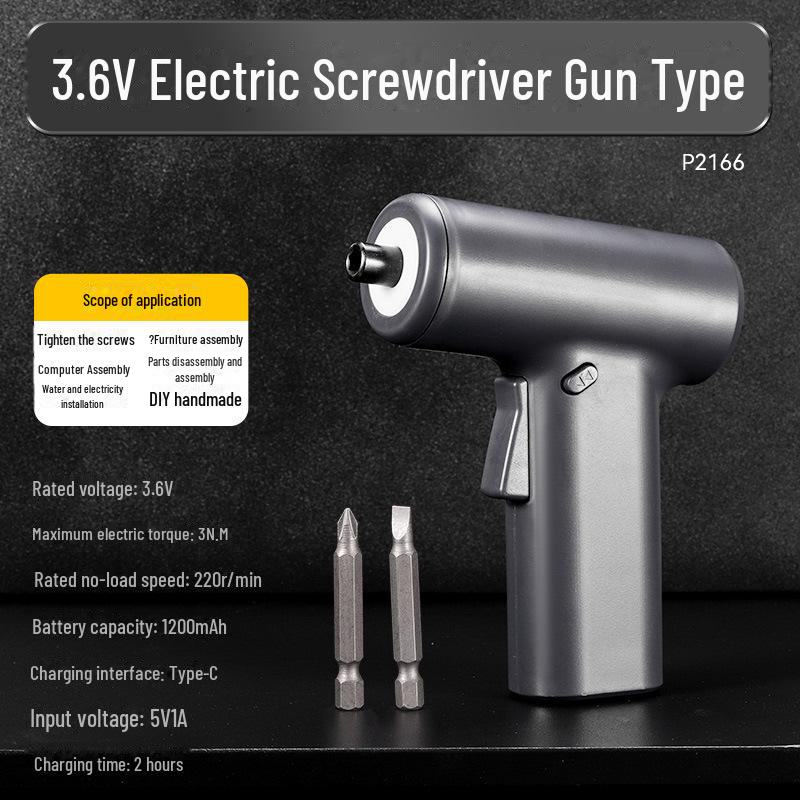 Multi-Functional Rechargeable Electric Screwdriver with Large and Small Torque Options