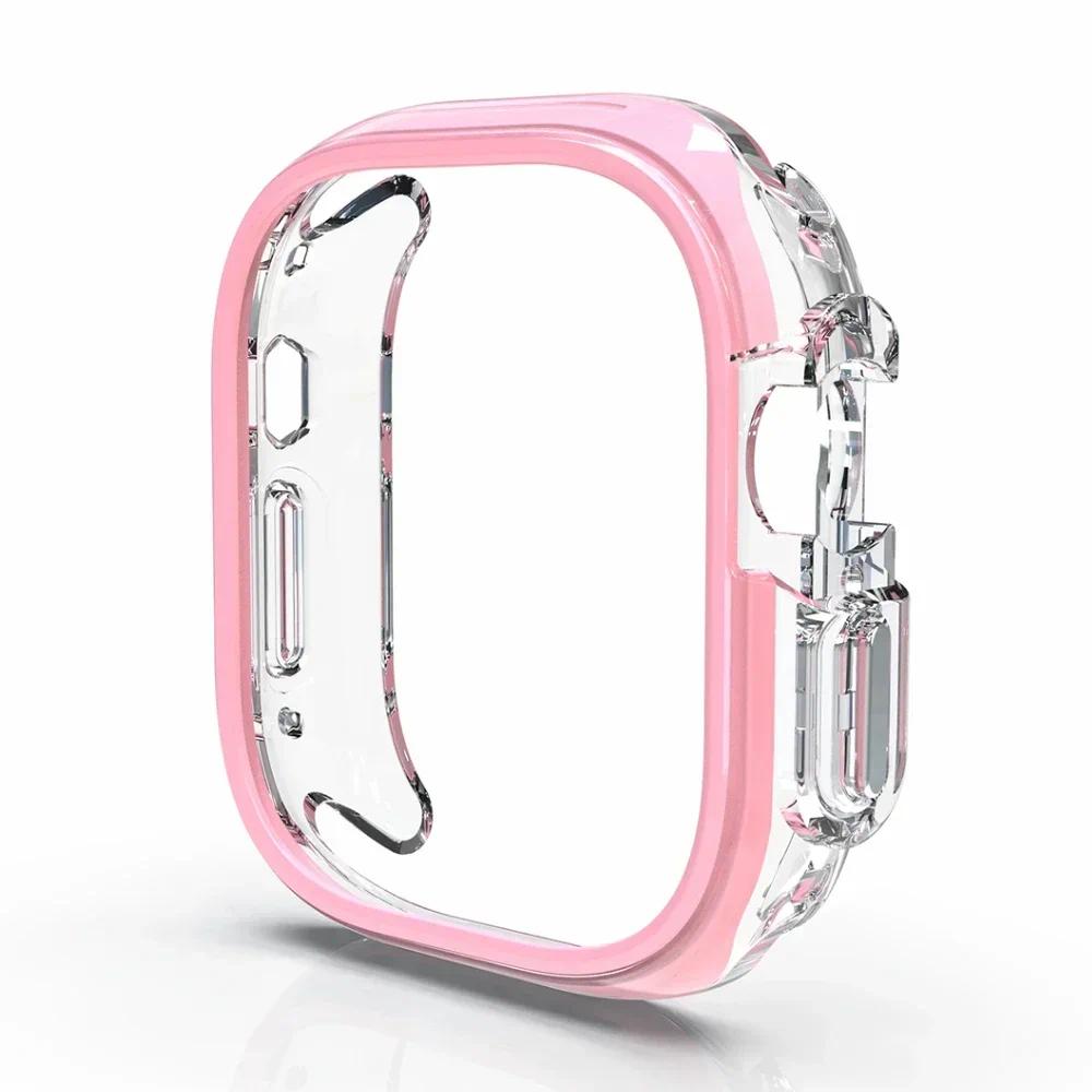 PC+TPU Hülle für Apple Watch Ultra Case 49mm 45mm 41mm Smartwatch Displayschutz iWatch Serie 8 7 6 5 4 SE Uhrengehäuse 44mm