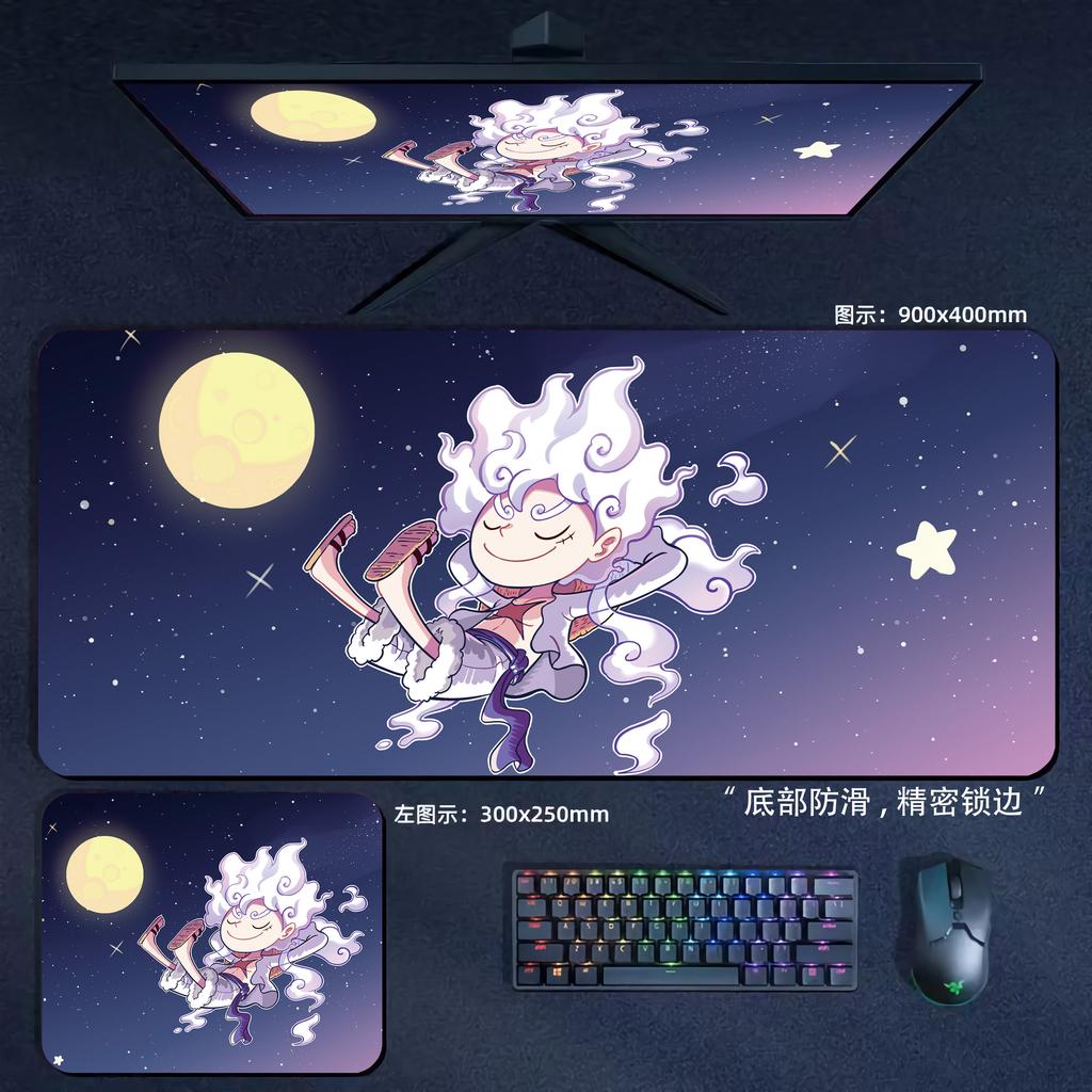 Large Size Anime Laptop Keyboard Desk Pad Luffy Roronoa Zoro NonSlip Mouse Pad High Definition Lock Edge ONE PIECE Mouse Pad