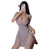 Lace suspender nightdress pure desire sexy pajamas erotic underwear seduction thin women's small chest suit