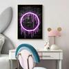 Neon Effect Gaming Gamer Poster Canvas Painting Games Wall Picture For Kid Room Playroom Home Decoration Kid's Gift