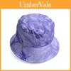 Bavlněný letní rybářský klobouk s tie-dye vzorem a širokým okrajem pro ochranu před sluncem při venkovních aktivitách