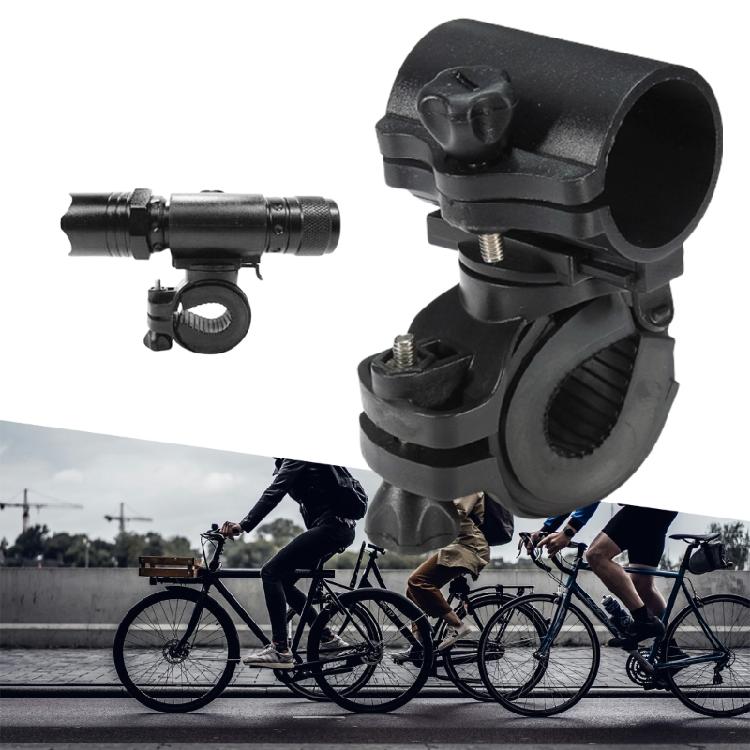 2Pcs Torches Clip 360 Degree Rotating Bicycles Light Holder Adjustable Bike Light Stand Cycling Flashlight Holder