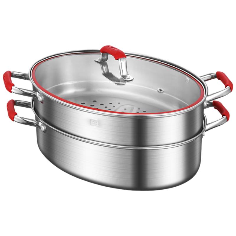 DUTRIEUX 304 Stainless Steel Oval Steamer Pot