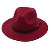 Cappello a Cilindro per Bambini Fibbia per Cintura Cappello in Feltro da Sfilata Cappello di Lana da Esterno Genitore-Figlio Cappello Jazz Uomini e Donne