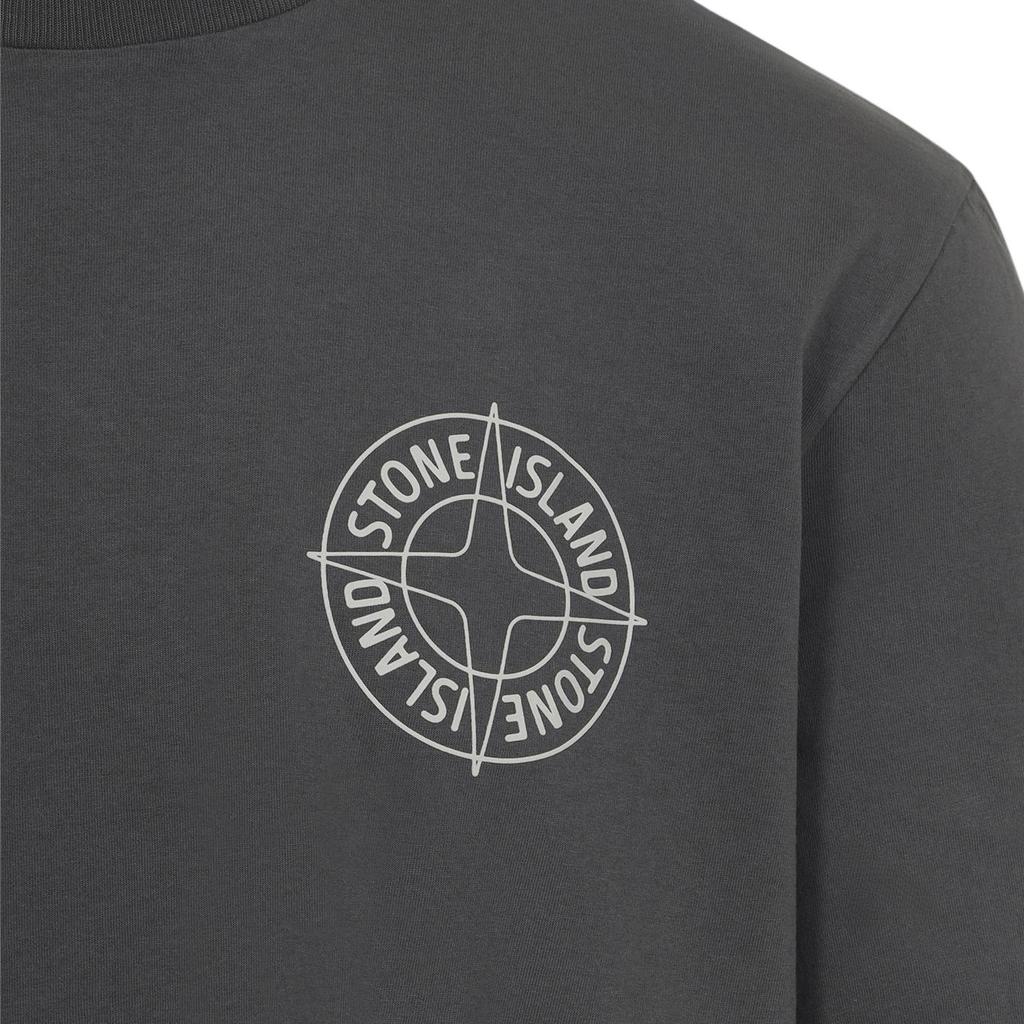 Stone Island Logo Letter Pullover Short Sleeve T-Shirt Men tops L1S152100001S0284-V0065