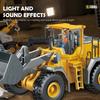 2.4G Remote Controlled Bulldozer Nine Channel Loading Vehicle Simulation Excavation Engineering Gifts for 6+ Children
