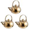 Stainless Steel Tea Kettle with Filter Screen Practical 3Pcs Set