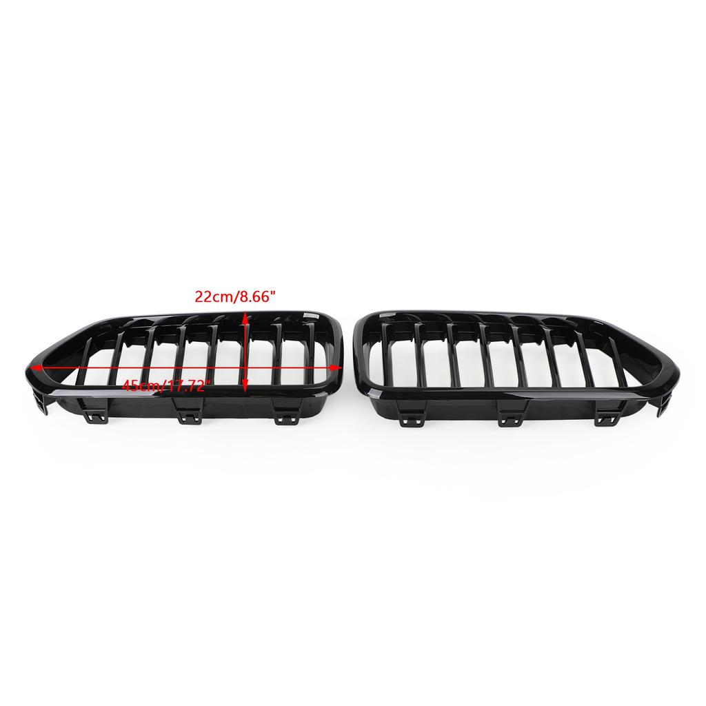 Gloss Black Front Bumper Grille Grill Fit BMW X2 Series F39 2018-2021