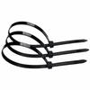 Black Cable Ties, 500mm, 250 Pieces, Long, Garden Cable Management, Durable, Outdoor Use
